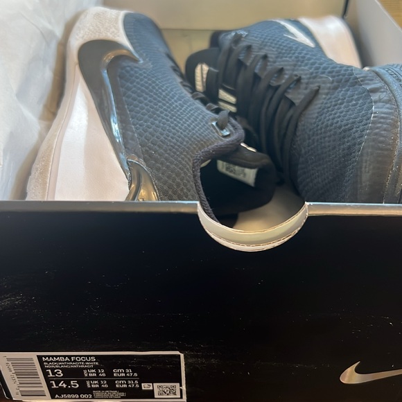 Nike Mamba Focus Black/White mens size 13 - Picture 16 of 16